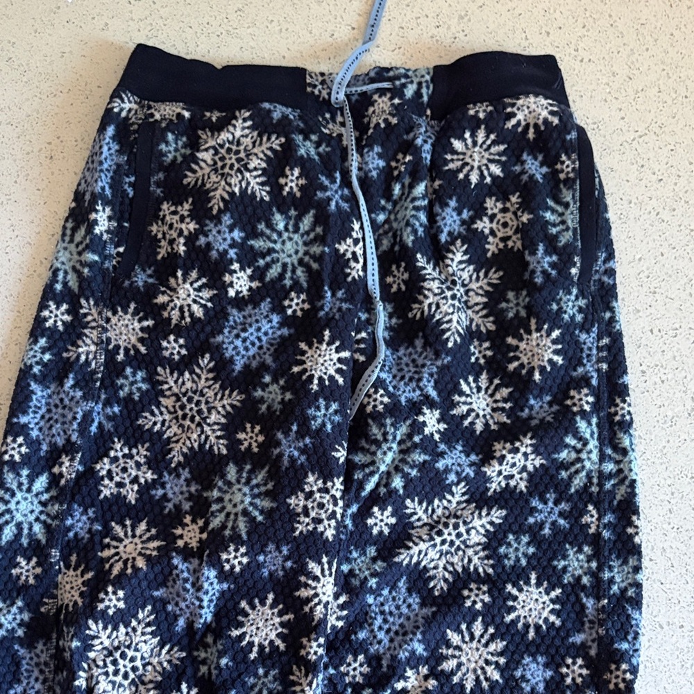 Nautica Navy Snowflake Pajama Bottoms